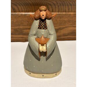 Williraye Studio Girl Angel Holding a Star Figurine 1999 WW2753 Coyne's & Co. 4”